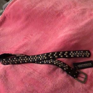 NWT Leather Rock Belt